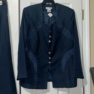 Blue formal church suit